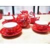 中國(guó)紅瓷美玲茶具