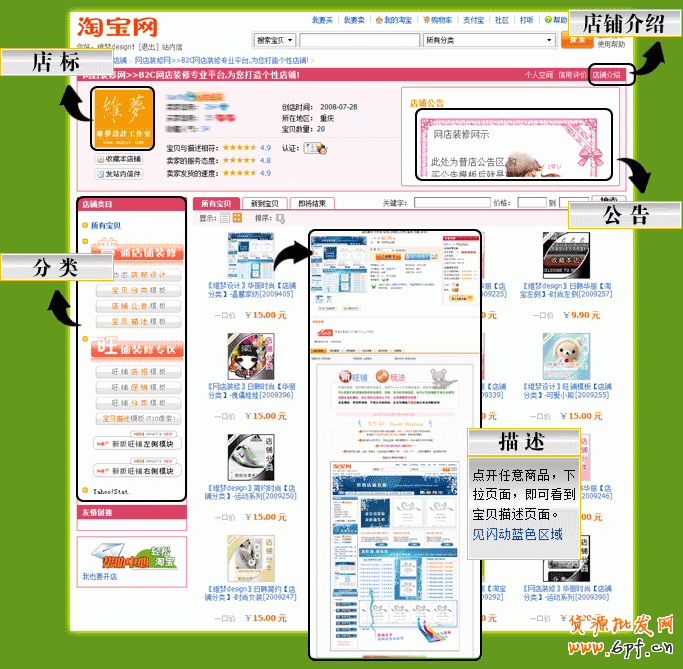 淘寶旺鋪和普通店鋪的區(qū)別及裝修用語(yǔ)