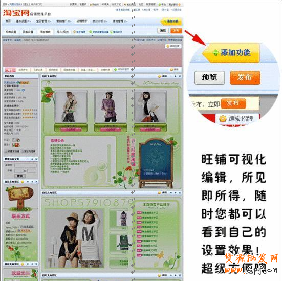 淘寶旺鋪標準版裝修模塊